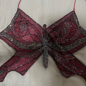 Misdemeanor Beaded Butterfly Top size medium y2k vintage